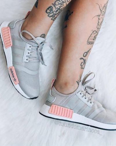 Tênis Adidas Cinza Rosa