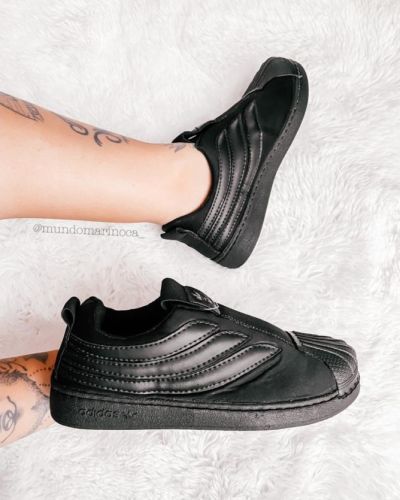 Tênis Adidas Preto Listas