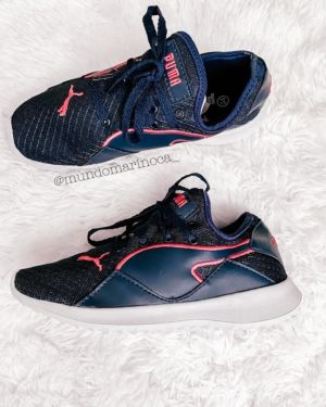 Tênis Puma Preto Azul
